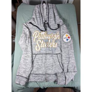 Pittsburgh Steelers 5th & Ocean - New Era Exclusive Women Space Dye Full Zip - M